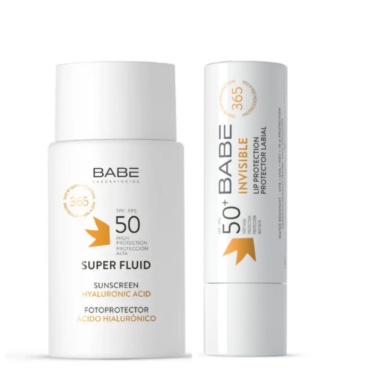 Écran solaire Super Fluid invisible SPF50 + Stick lèvres SPF50