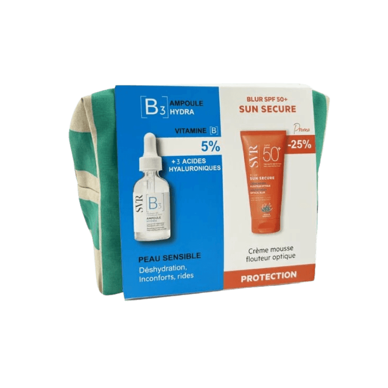 SVR TROUSSE AMPOULE B3 HYDRA + SUN SECURE BLUR