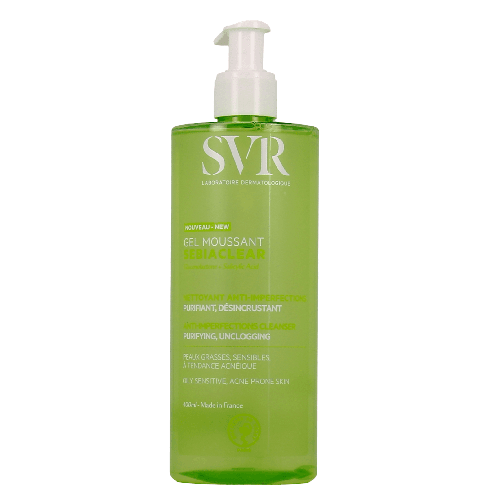 SVR SEBIACLEAR GEL MOUSSANT - 400ML