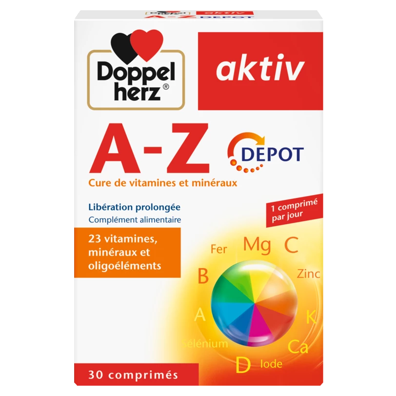 AKTIV A-Z VITAMINES ET MINERAUX 30 COMPRIMES