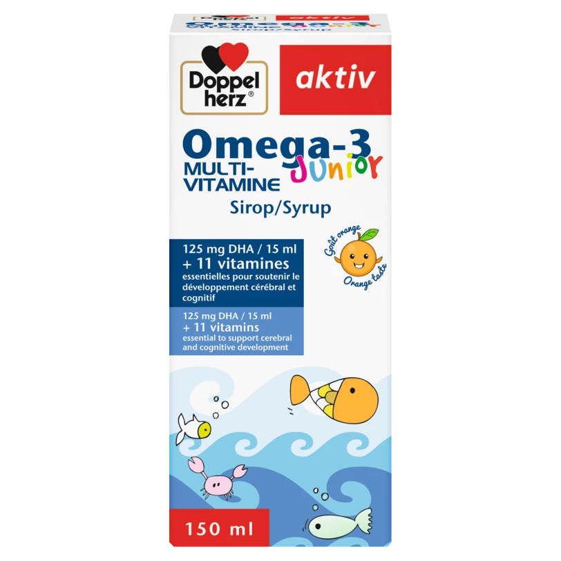 AKTIV Omega 3 Junior Multivitamine Sirop  | 150ML