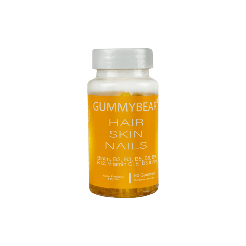 Gummy Bear Hair Skin Nails Vitamins - 60 Gummies