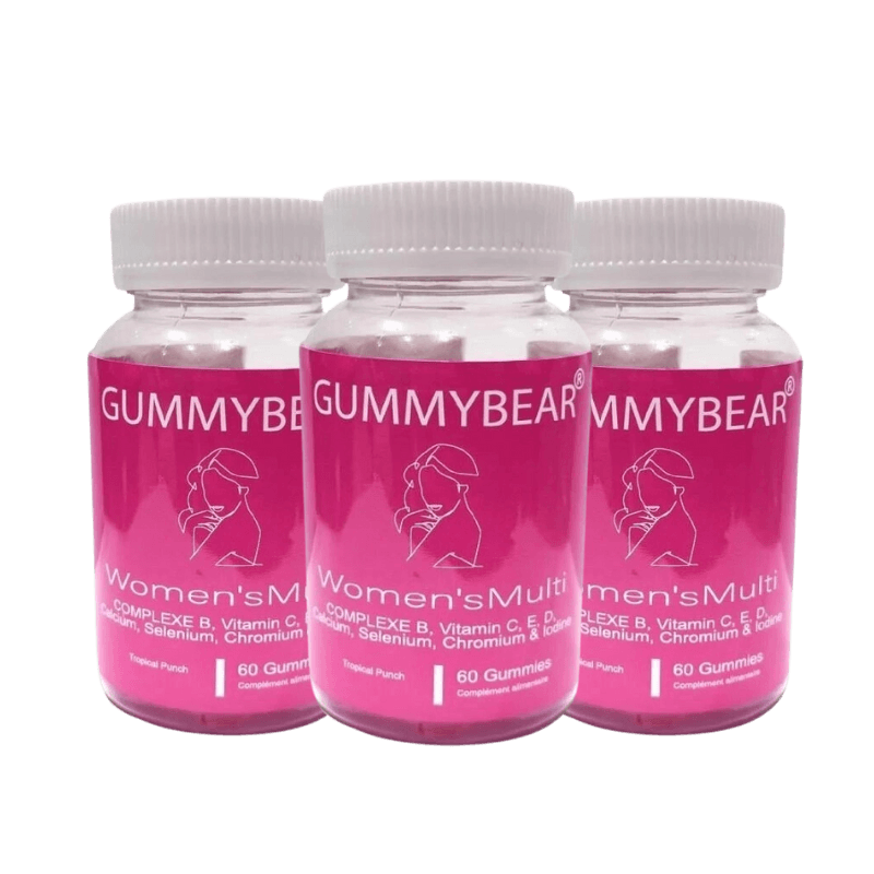 GUMMY BEAR WOMEN'S MULTI - PACK DE 3 BOITES