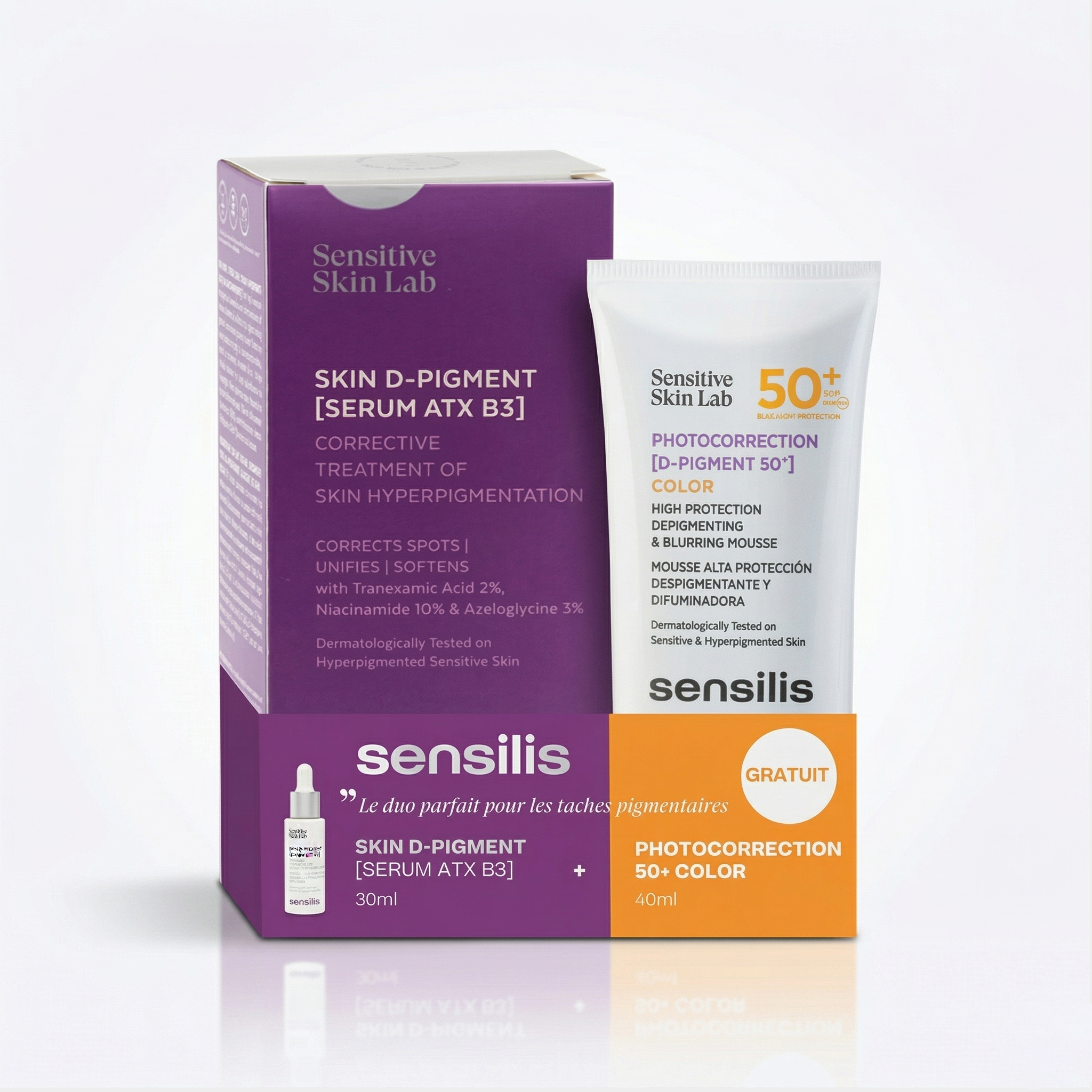 SENSILIS COFFRET Upgrade [AR] est idéal pour combattre les taches, les rides et l'affaissement de la peau sensible