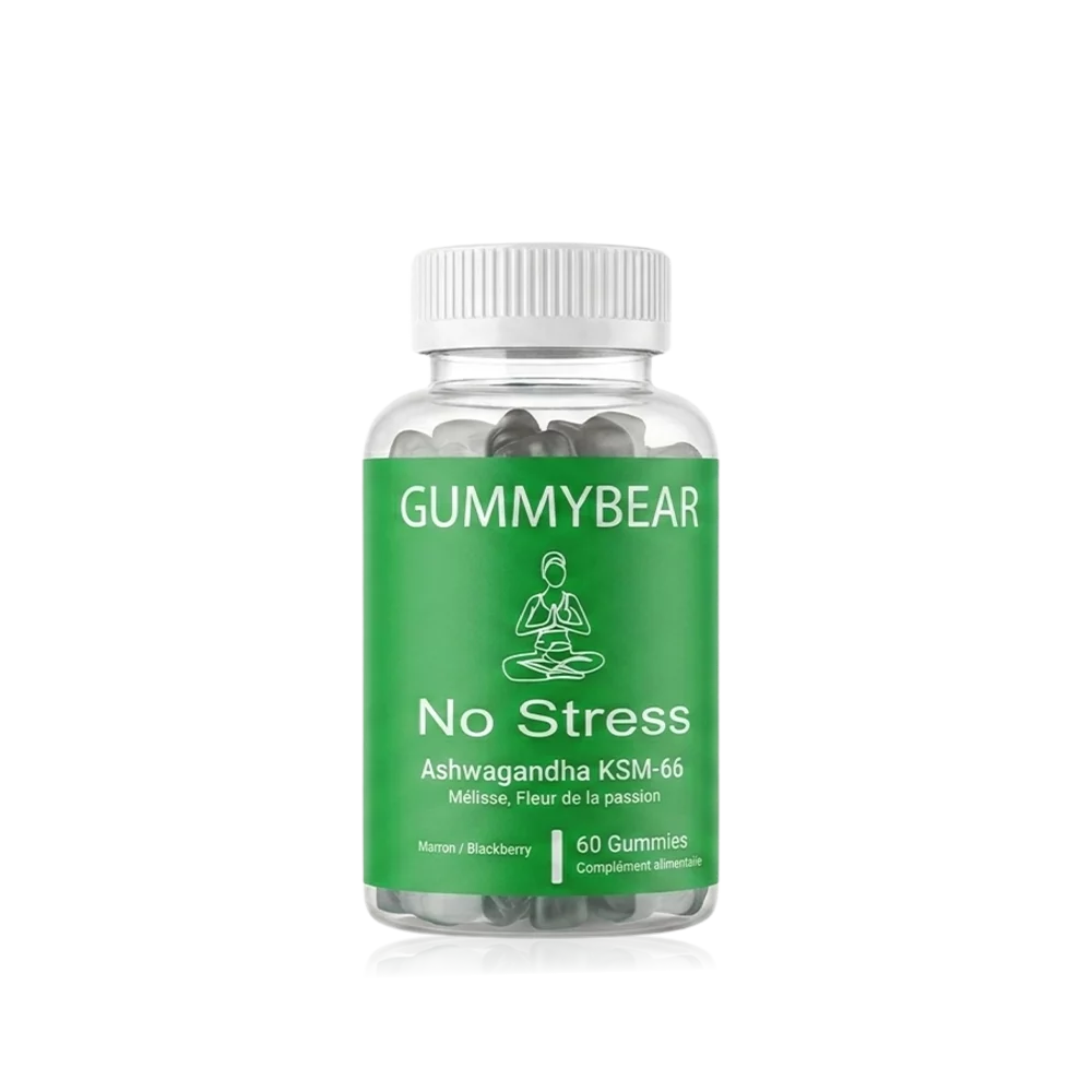 GUMMYBEAR No Stress Ashwagandha KSM-66, complément alimentaire en gummies.