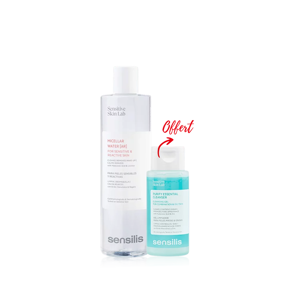 Eau micellaire et gel nettoyant Sensilis Sensitive Skin Lab.
