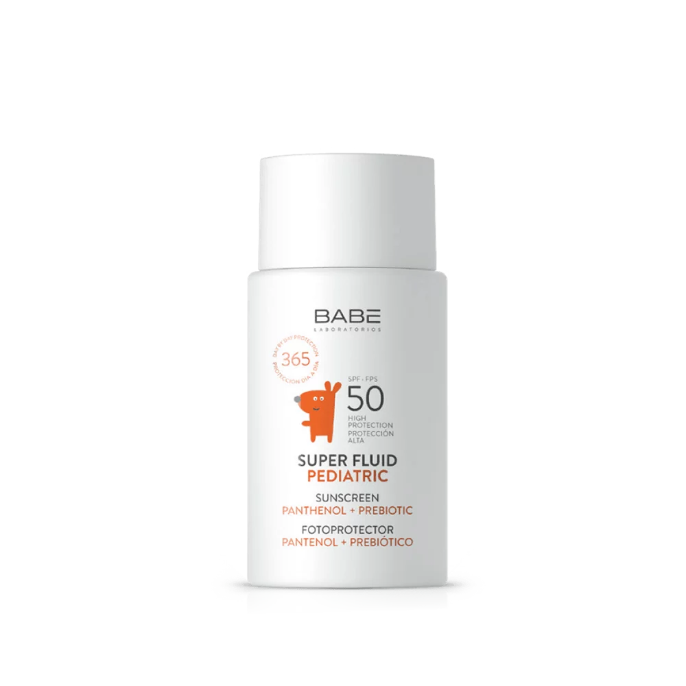 Crème solaire pédiatrique BABE SPF 50.