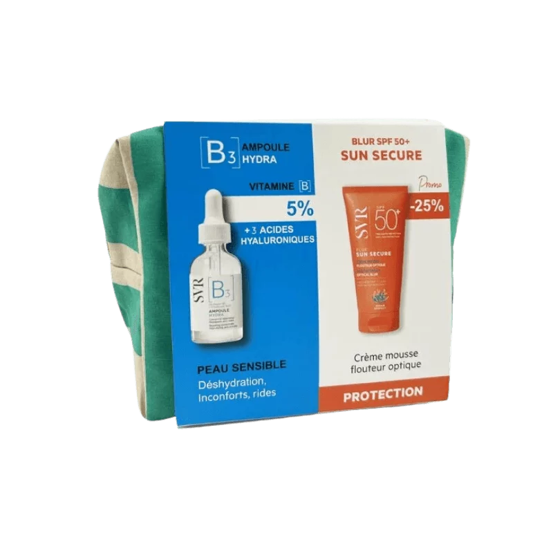 Syr B3 Ampoule Hydra et Blur Spf 50+ Sun Secure, soins de la peau.