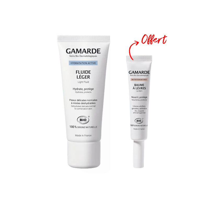 Gamarde Fluide Hydratant Leger + Baume A Levres