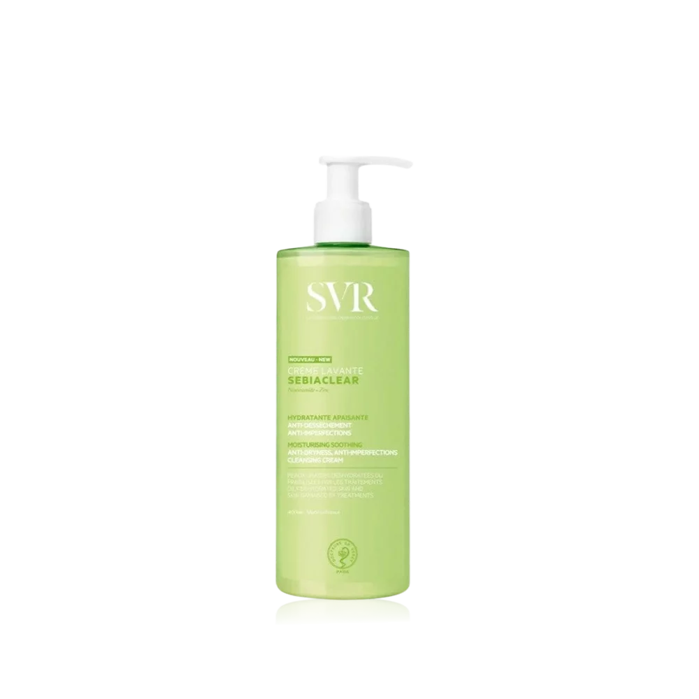 Crème lavante Sebiaclear de SVR, produit hydratant apaisant.