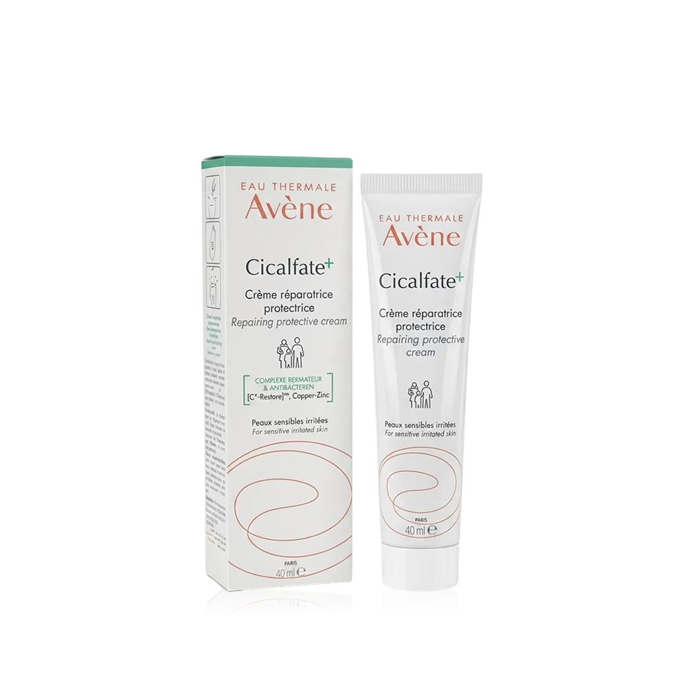 Crème réparatrice protectrice Avene Cicalfate+, 40ml, pour peaux sensibles irritées.