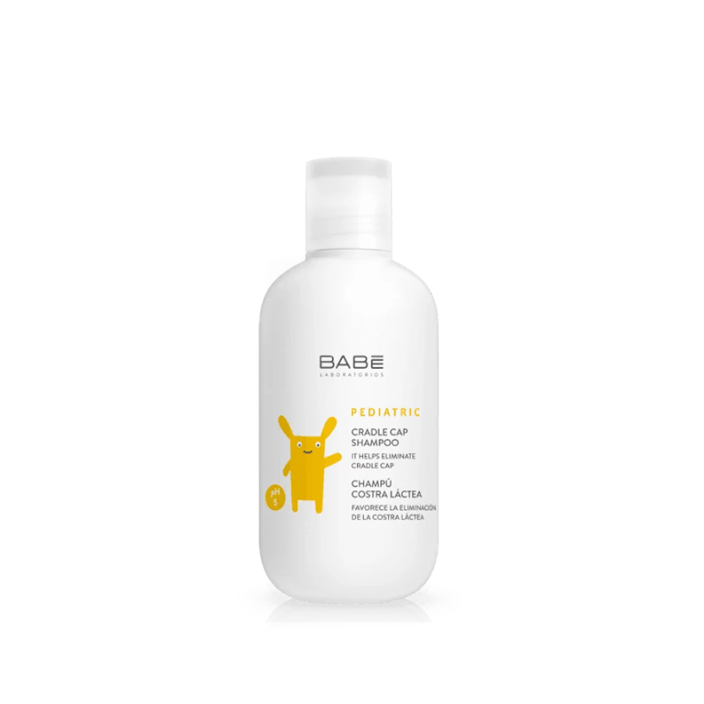 Shampooing cradle cap Babe Laboratories pour bébé.