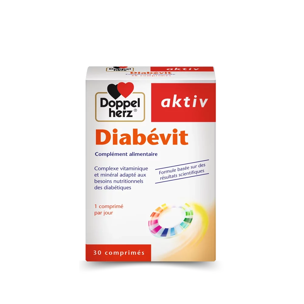 Doppelherz Diabévit, complément alimentaire pour diabétiques, 30 comprimés.