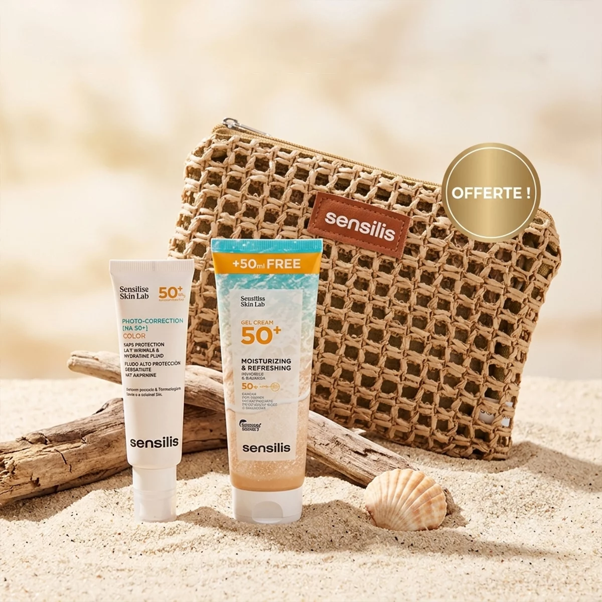 Crème solaire Sensilis, produits de protection solaire.