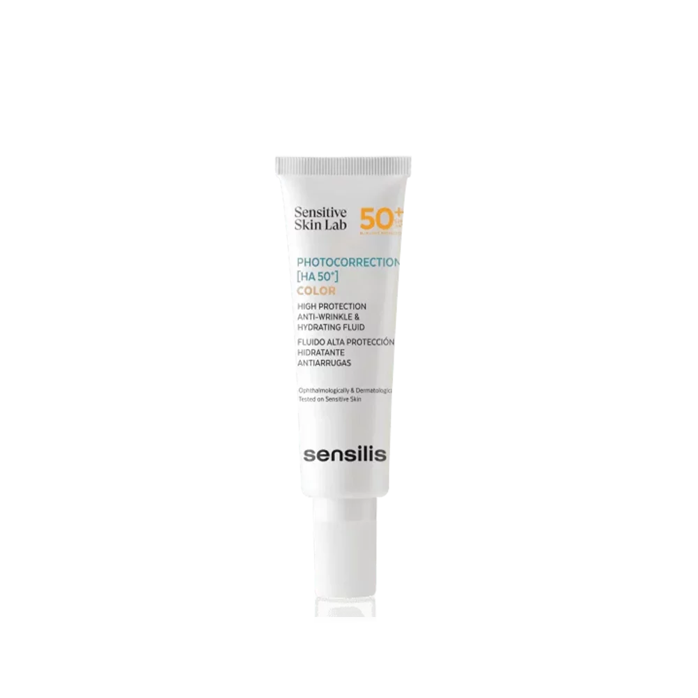 Crème solaire Sensilis Sensitive Skin Lab Photocorrection Color 50+ anti-âge et hydratante.