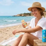 Crème solaire La Roche-Posay, différents produits solaires.