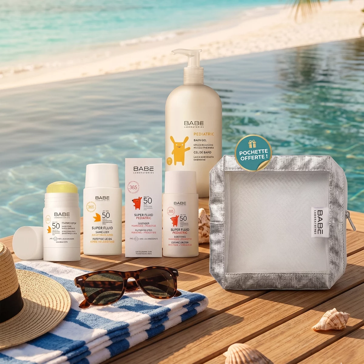 Produits solaires BABE, protections solaires pour les enfants.