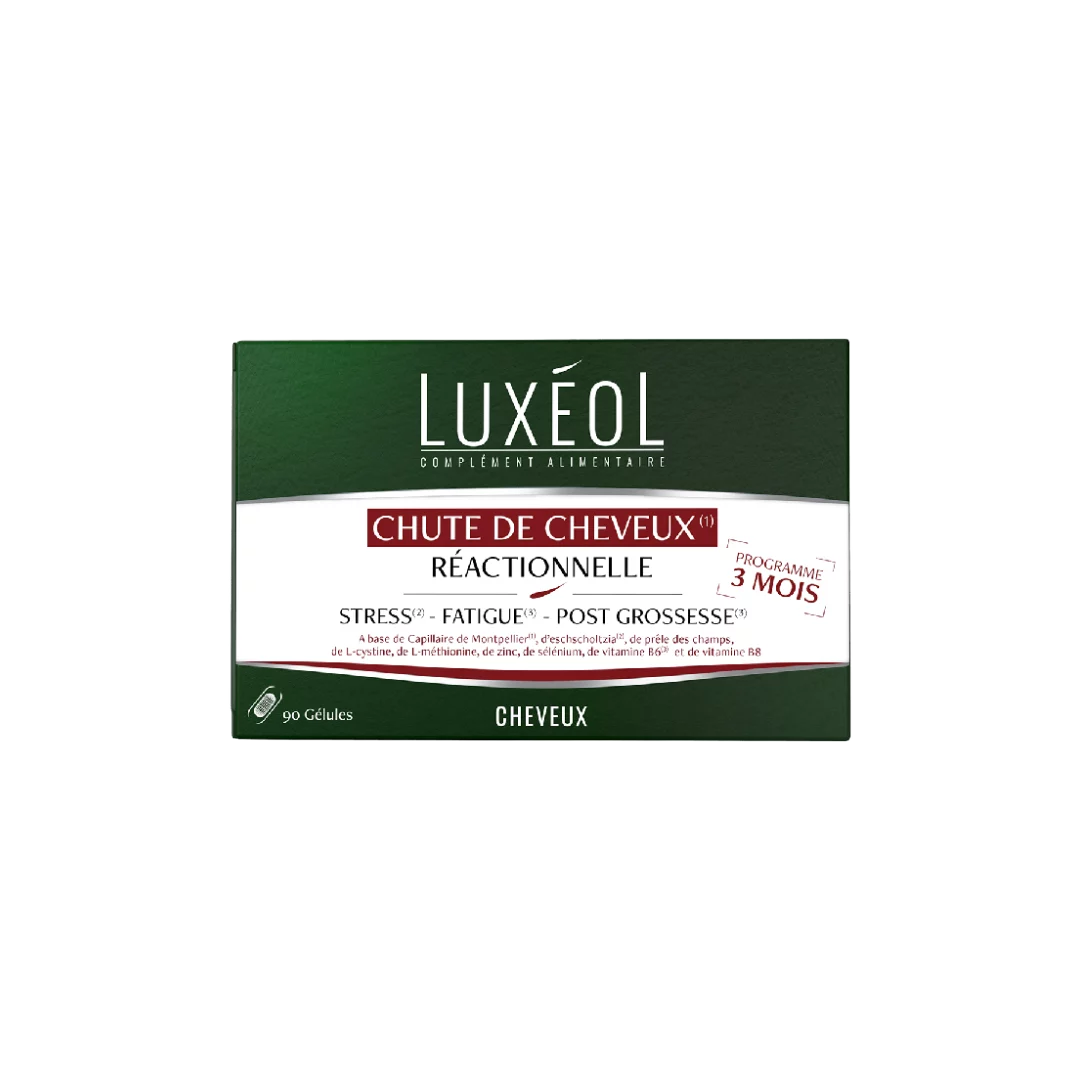 LUXÉOL Chute de Cheveux Réactionnelle 90 gélules