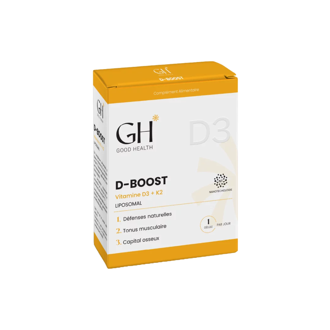 GH D-Boost Vitamine D3+K2 30 Gélules
