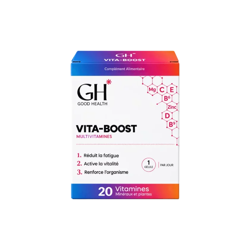 GH Vita-Boost multivitamines ginseng 30 gélules pour vitalité, énergie et immunité