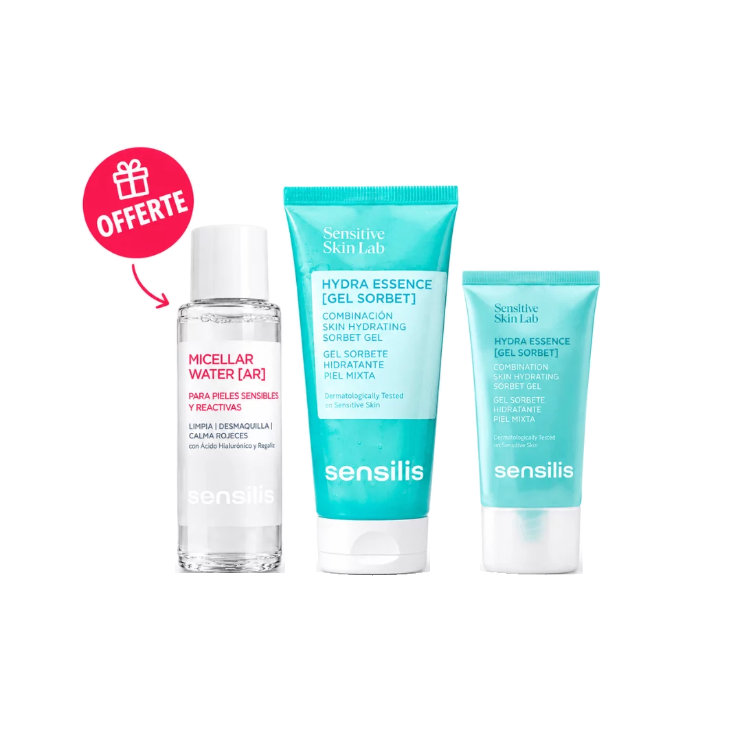 Sensilis Purify Essential Cleanser + Hydra Essence Sorbet Gel + Eau Micellaire 50ML OFFERT